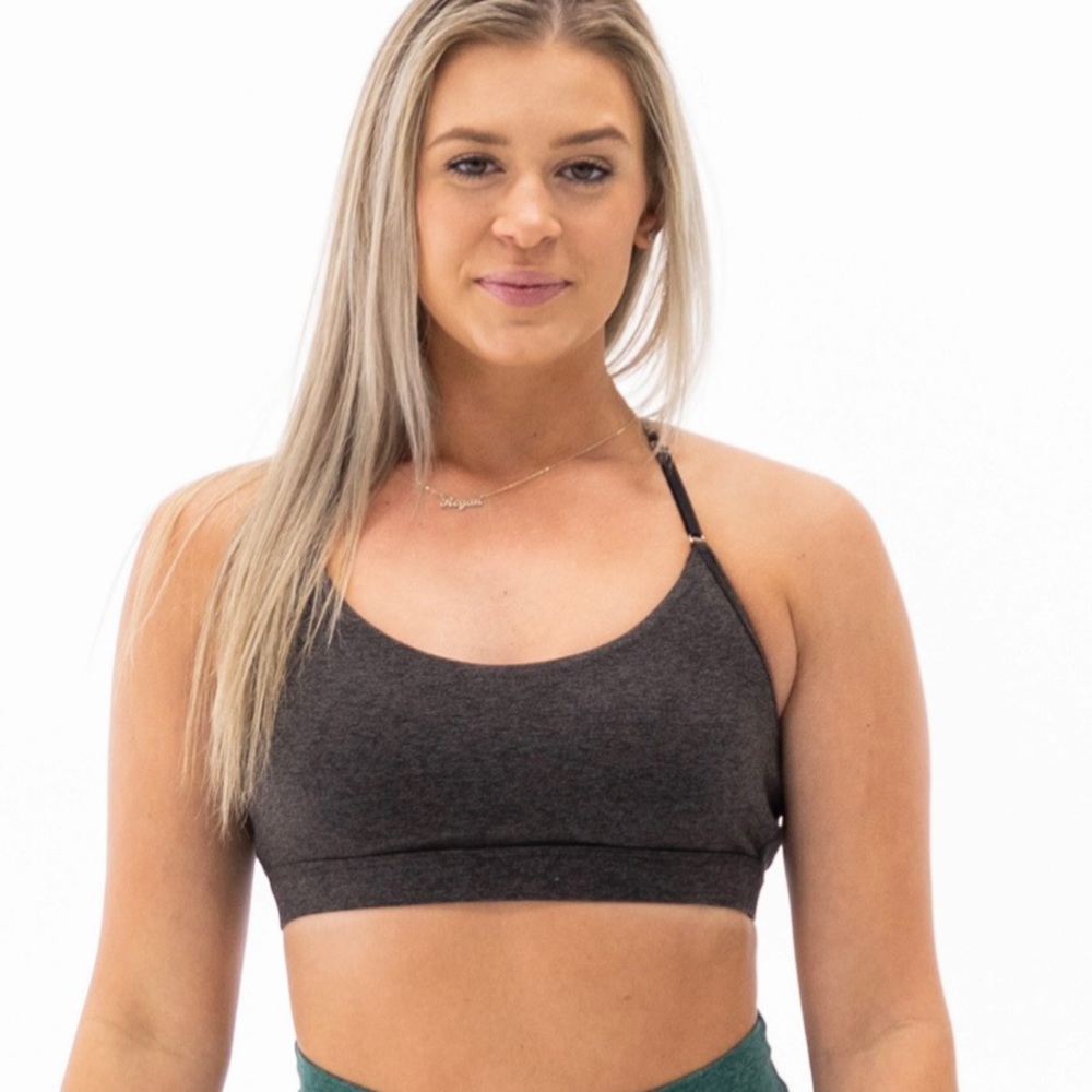 NWT Ptula simple bare bra in black coffee size small